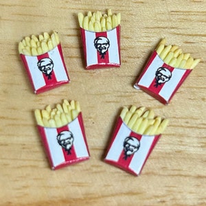 Miniature French-fries,Miniature potato chips,Dollhouse Potato,Miniature Potato,Miniature Food,Miniatures,Fried Potatoes,Chips,Miniatures