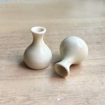 ミニチュア花瓶、ミニチュア陶器花瓶、ドールハウスの装飾、人形