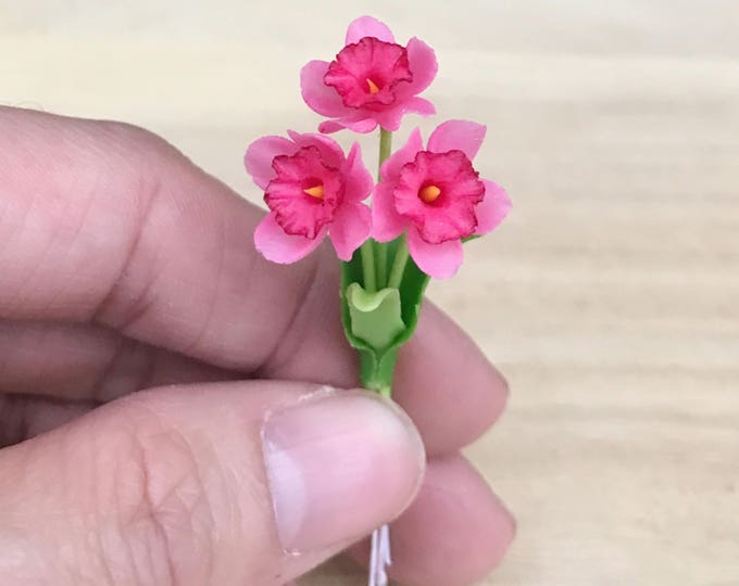 Miniature Flower,Miniature DIY Flower,Dollhouse Flower,Miniature Garden,Dollhouse Flower Clay,Flower,Mini Flower,Clay Flower