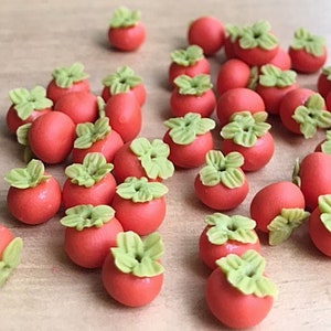 Miniatur Kaki,Miniatur Obst,Puppenhaus und Miniatur,Miniatur Lebensmittel,Kaki,Miniatur Süßware,Miniatur Zubehör,Puppenhaus