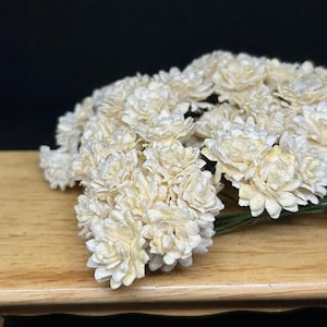 50 Stk.15 mm.Miniatur Maulbeerpapier Gypsophila,Miniatur Papierblume,Maulbeerpapier Gypsophila,Miniatur Papier Gypsophila,DIY Handwerk Idee