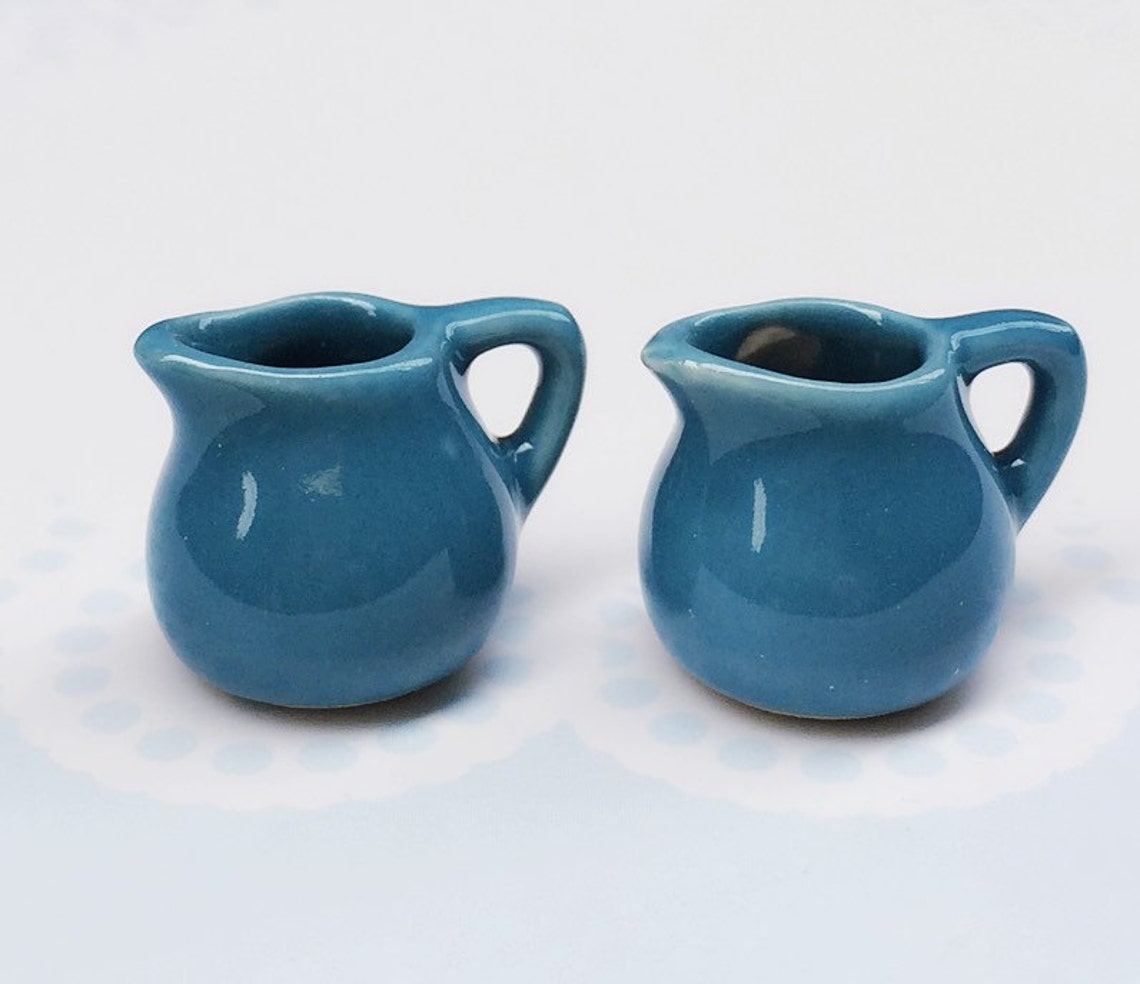 Mini Pitcher Bar 2 Pcs.miniature Pitcher,miniature Empty Pitchers,dollhouse Pitcher ...