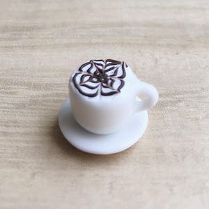 2 sets Miniature Coffee Cup, Miniature Coffee, Miniature Capuchino, Dollhouse Sweets, Dollhouse Coffee set