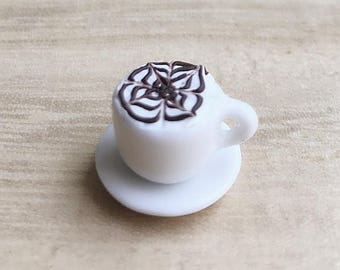 1or2 sets Miniature Coffee Cup,Miniature Coffee,Miniature Capuchino,Dollhouse Sweet,Dollhouse Coffee set,Miniature food