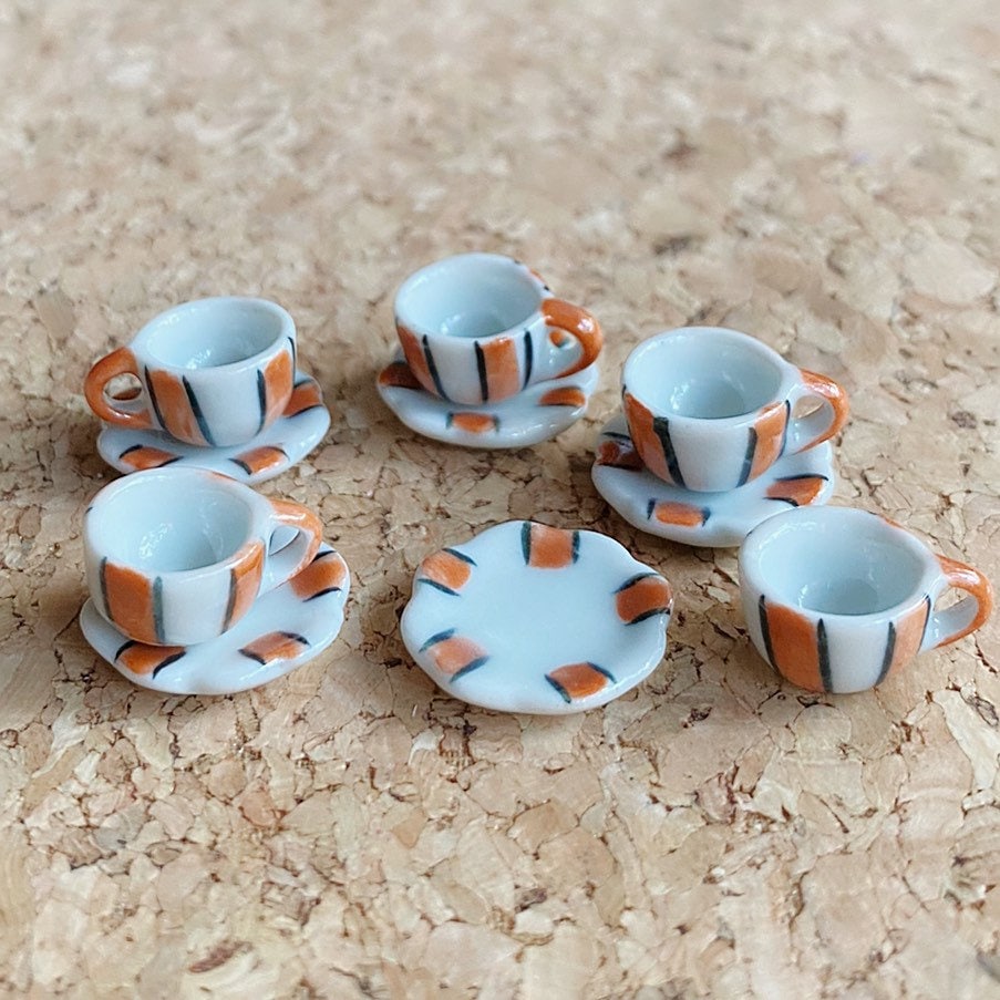 100 Tazze Da Caff&egrave; In Miniatura Scala 1:6 Colori Misti Per Casa Delle Bambole, In Resina