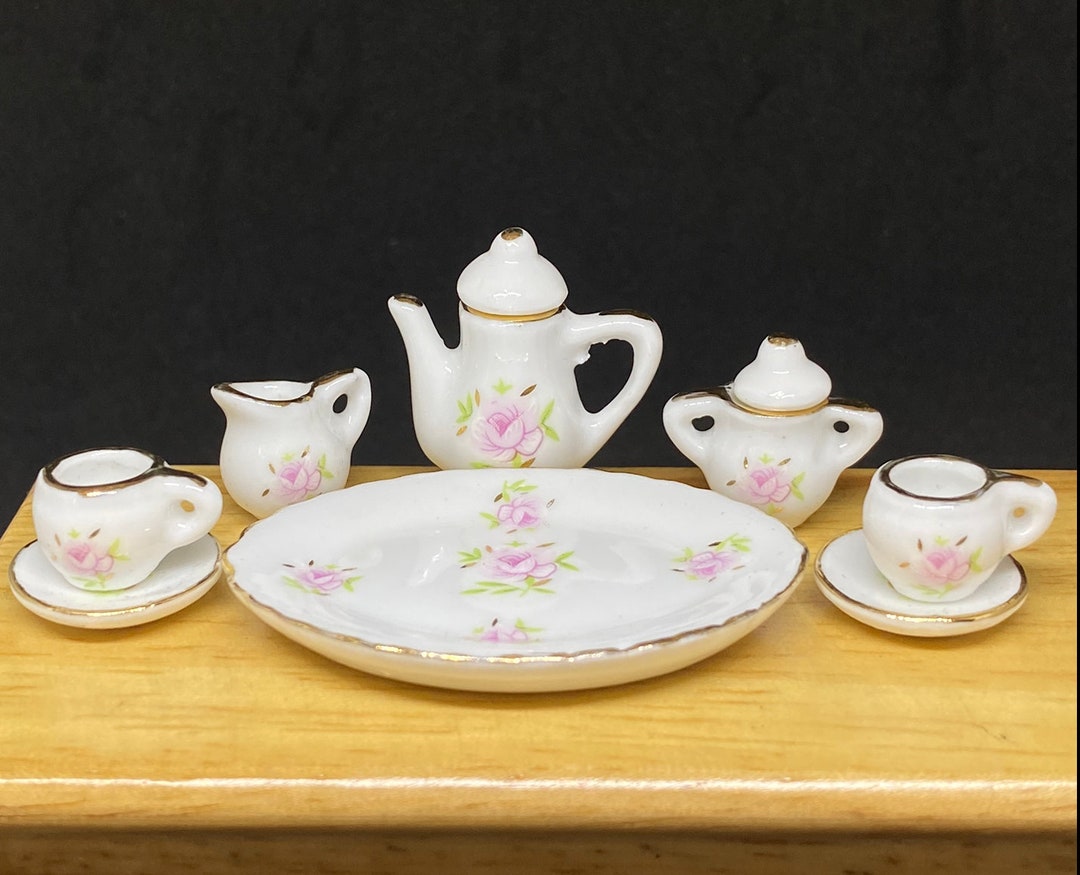 Miniature Tea Setminiature English Tea Setminiature Rea Etsy