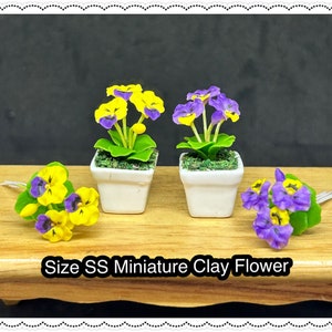 Miniature Flower,Miniature Flower Pot,Miniature Vase,Dollhouse Flower,Miniature Garden,Dollhouse Flower Pot,Dollhouse,Miniatures