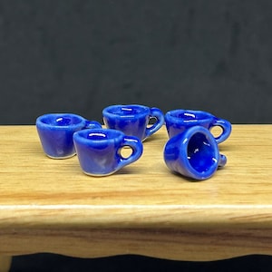 5 miniatyrtommuggar, miniatyrtommugg, miniatyrtommugg, dockhuskeramisk mugg, miniatyrmugg, gör-det-själv-mugg, miniatyrkeramisk kopp