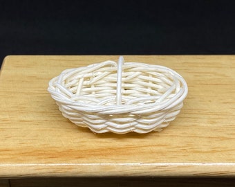 2 pcs.Miniatuer Ranttan Basket,Miniature Basket,Dollhouse Basket,Miniature Bamboo Basket,Miniature Wicker Basket,Miniature Basket