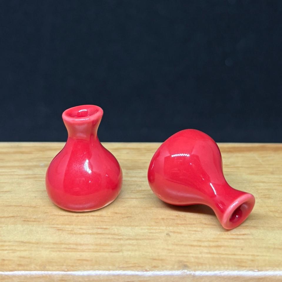 E-壁 ミニチュア 陶器 18点セット 豆壺 花瓶 水差し 花器 ドールハウス ミニチュア花瓶、ミニチュア陶器花瓶、ドールハウスの装飾、人形と