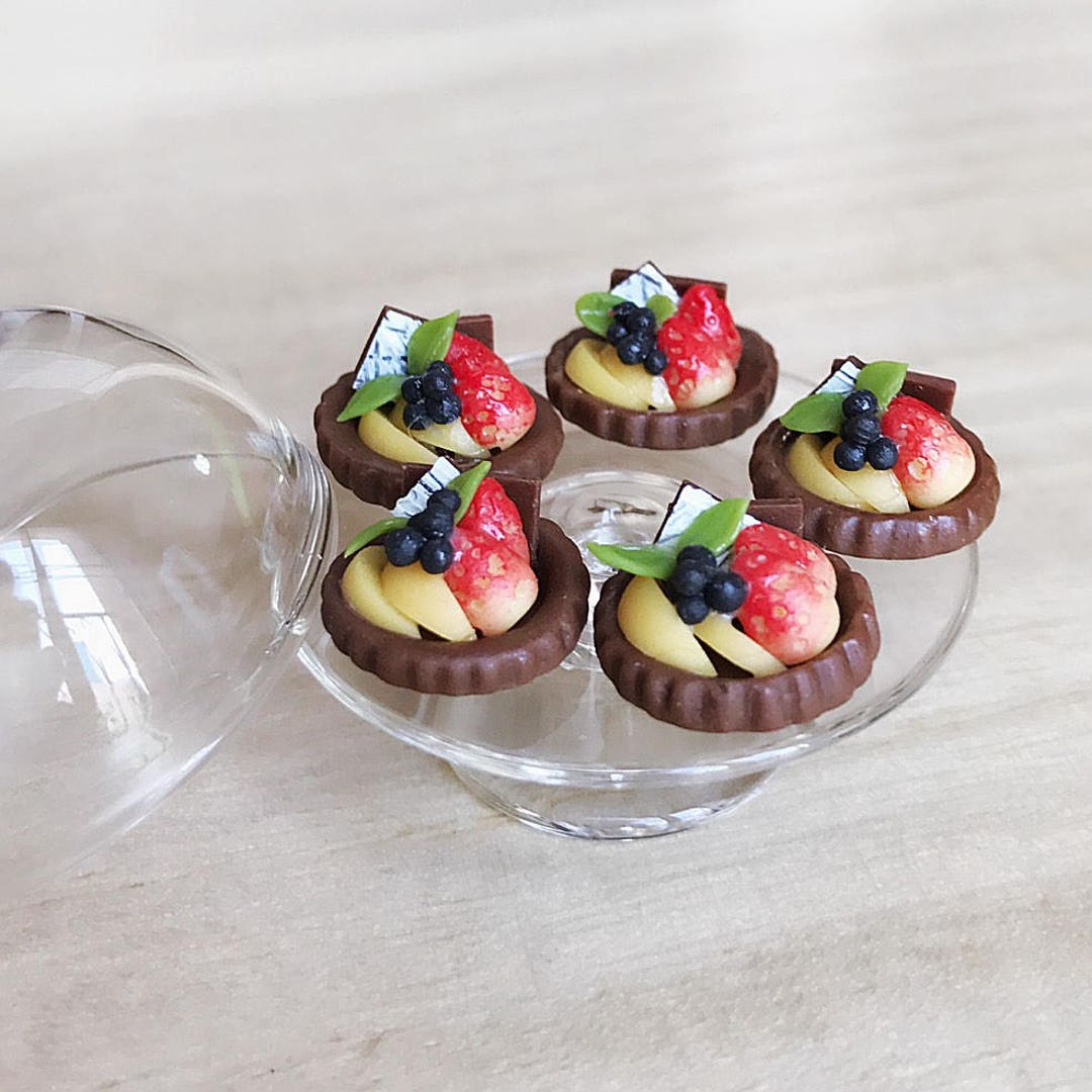 Miniature Fruit Cake,miniature Sweet,dollhouse Cakes,miniature Bakery ...