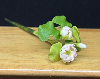 Miniature Lotus,Miniature Flower Pot,Miniature Vase,Dollhouse Flower,Lotus Flower,Dollhouse Flower Pot,Dollhouse Lotus