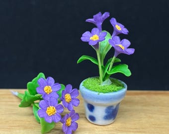 Maison de poupée miniature à l'échelle 1:12, fleur de vigne/vigne fruitière, modèle artisanal en argile - France