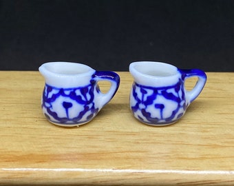 2 pcs.Miniature Pitcher,Miniature Empty Pitchers,Dollhouse Pitcher,Miniature Water Pitcher,Miniature Vase,Pitchers