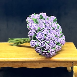 50stk.7 mm.Miniatur Maulbeerpapier Blume,Miniatur Papierblume,Mini Rose Blume,Papierblume,Miniatur Rose,Maulbeerpapier Blume