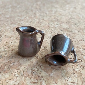 2 pcs.Miniature Pitcher,Miniature Empty Pitchers,Dollhouse Pitcher,Miniature Water Pitcher,Miniature Vase,Pitchers