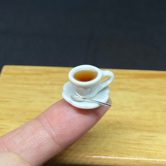2 or 5 Sets Miniature Coffee Cup, Miniature Ceramic Coffee