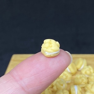 Miniature Cream Puffs,Miniature Bakery,Miniature Puffss,Miniature Food,Dolls House food,Miniature Jewelry,Miniature Sweet Deco,Accessories