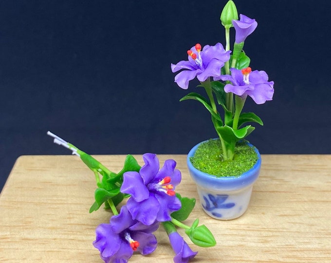 Miniature Flower,Miniature DIY Flower,Dollhouse Flower,Miniature Garden,Dollhouse Flower Clay,Flower,Mini Flower