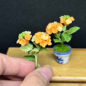 Miniatuurbloem, miniatuur DIY-bloem, poppenhuisbloem, miniatuurtuin, poppenhuisbloem klei, bloem, lelietje-van-dalen