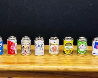 Miniatur-Mix-Bierdosen, Miniaturdosen, Miniaturbier, Miniaturgetränk, Miniaturgetränk