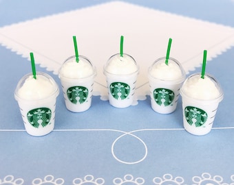Ice Starbuck Coffee Miniature, coffee cup Starbuck Miniature,Miniature for Doll's House collection.