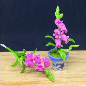 Miniatuurbloem, miniatuur DIY-bloem, poppenhuisbloem, miniatuurtuin, poppenhuisbloem klei, bloem, lelietje-van-dalen