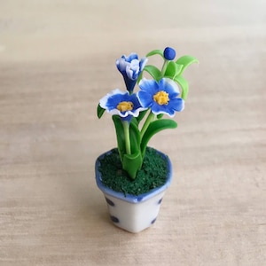 Miniature Flower,Miniature Flower Pot,Miniature Vase,Dollhouse Flower,Miniature Garden,Dollhouse Flower Pot,Dollhouse,Miniatures
