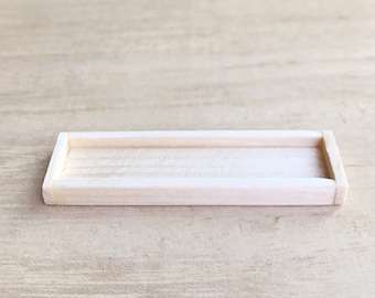 2 pcs.Miniature Wood Tray,Miniature tray,Miniature Food Tray,Dollhouse Tray,Dollhouse Miniature