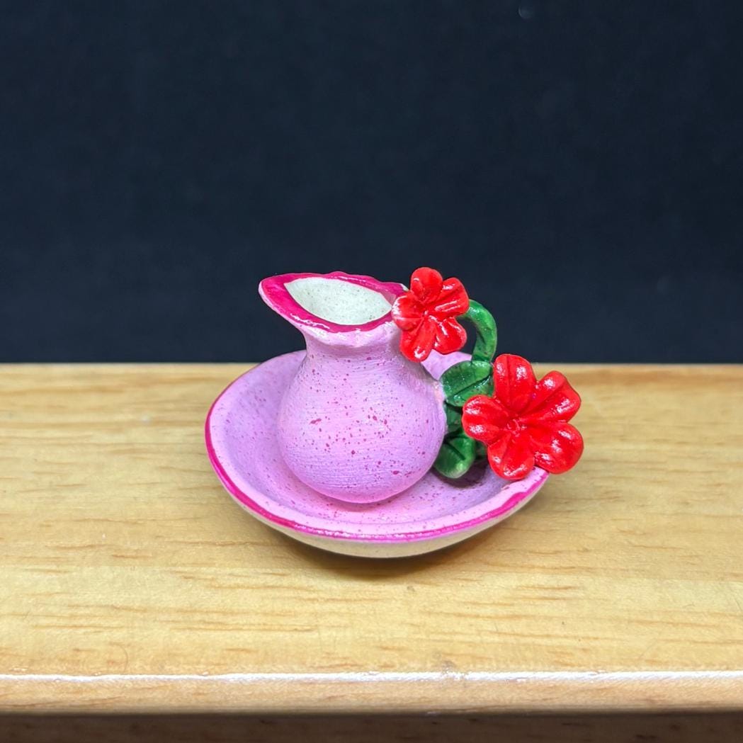 Pattern For Miniature Pitcher Miniature Pitcher and Bowl,miniature Empty Pitchers and Bowl,dollhouse ...
