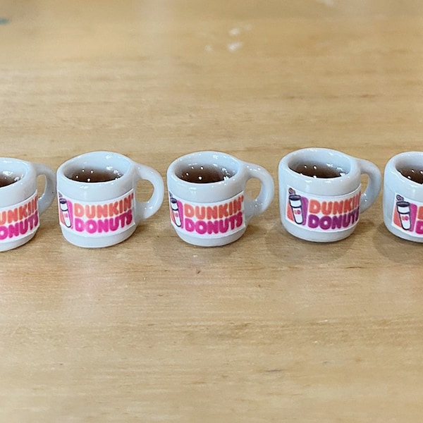 Miniature Coffee Mug,Miniature Coffee Cup,Coffee Mug Ceramic, Miniature Food,Dollhouse Miniature, Miniature Jewlery,Dollhouse