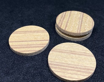 5pcs.Miniature Wooden Board,Miniature Round Wooden Board,Miniature DIY,Dollhouse Tray,Dollhouse Miniature