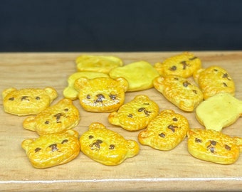 5 Pcs.Miniature Bread,Miniature Bakery,Handmade Bread,Dolls House bakery,Dolls house bread,Miniature bakery,polymer clay bread,Miniature