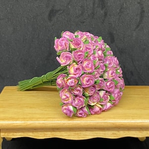 50stk.7 mm.Miniatur Maulbeerpapier Blume,Miniatur Papierblume,Mini Rose Blume,Papierblume,Miniatur Rose,Maulbeerpapier Blume
