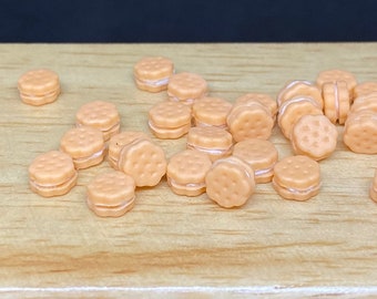 10 pcs. 5mm.Miniature Cookies, Miniature Bakery, Miniature Food, Dolls House Food, Miniature Sweets