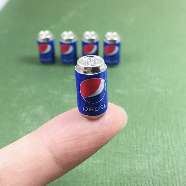 Miniature Pepsi Cans,Miniature Cans, Dolls and Miniature,Miniature Beverage ,Miniature drink,Dollhouse Pepsi,Dollhouse Pepsi cans,CN008