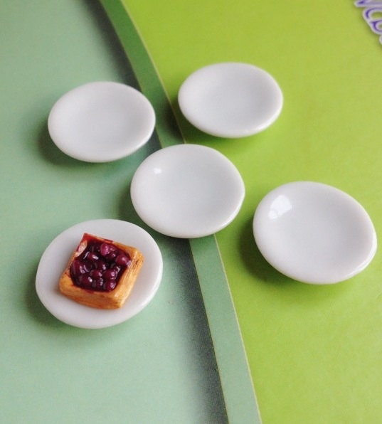Set 5 Miniature In Ceramica Vino E Piatti Per Casa Delle Bambole – Scala 1:12 – Fatte A Mano Thailandia - Foto 2