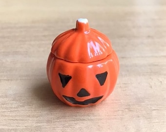 Miniature Halloween Vase,Ceramic Pumpkin Vase Miniature,Dollhouse Vase,Miniature Pumpkin Vase,Dollhouse Flower Vase,Vase,Ceramic Vase