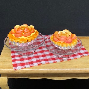 Miniature Apple Pie,Dollhouse Pie,Miniature Pie,Miniature Sweets,Dollhouse Bakery,Miniature Fruit Pie