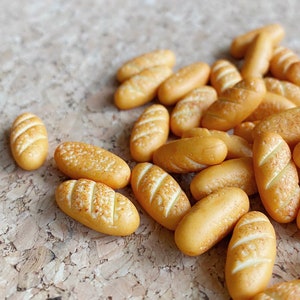 Miniatur Brot,Bäckerei,Puppen und Miniatur,Puppenhaus,Handgemacht Miniatur,Miniatur Schmuck,Miniatur Brot,Handwerk,DIY