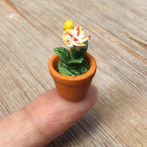 Miniature Flower Pot,Miniature Flower,Dollhouse Garden,Miniature Flower Vase,Dollhouse Flower,dollhouse flower pot,Flower image 4