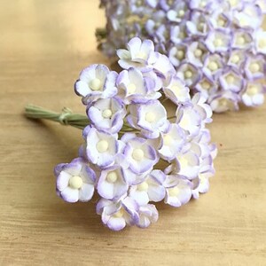 100 piezas, 10 mm, Papel de morera en miniatura, Flor de papel en miniatura, Papel de morera, Flor de papel para casa de muñecas, Mini flor, Flor de bricolaje, Morera, DIY