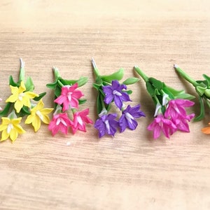 Miniature Flower,Miniature Clay Flower,Miniature Orchid,Dollhouse Flower,Miniature Garden,Dollhouse Orchid,Orchid Flower