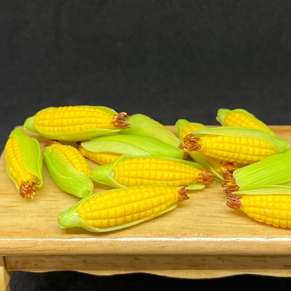 5 or 10 pcs. Miniature Corn ,Miniature Vegetable, Dollhouse Corn, Handmade Miniature Corn, Mini Corn, Dollhouse Vegetable, Mini Corn