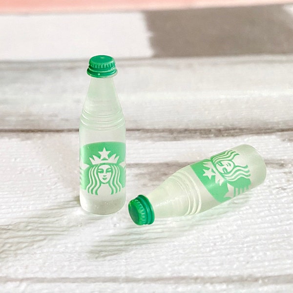 5pcs. Miniature Starbucks water Bottle,Miniature Starbucks,Miniature Bottle,Starbucks,Bottle,Water