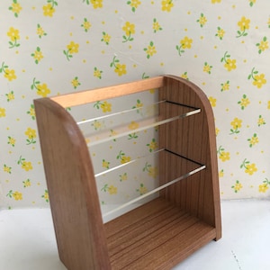Miniature Showcase,Empty Wood Miniature showcase,Miniature display,Wood Cabinet,Dollhouse Furniture,Miniature Bakery Display,Furniture