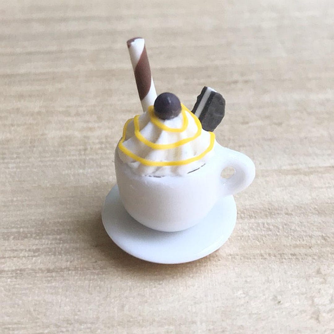 10 Ciondoli In Miniatura Per Casa Delle Bambole &ndash; Tazze Da Caff&egrave;, T&egrave; E Latte, Stile Moderno E Artigianale