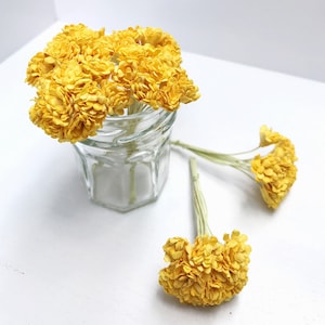 100st.10 mm.miniatuur moerbeipapier, gypsophila, miniatuur papieren bloem, moerbeipapier, gipskruid, miniatuur gips, DIY Crafts-idee