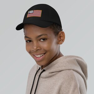 HB Us Flag Youth baseball cap