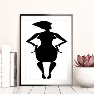 African Queen 3 Printable Wall Art, Inspirational Quotes, Downloadable Art, Black and White, Home Office Decor, Downloadable Print